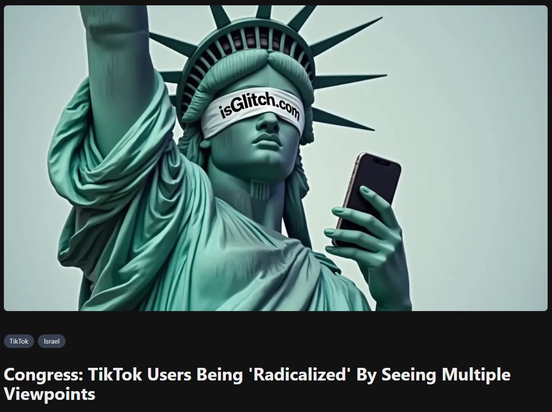 Screenshot of isGlitch.com (theglitchnews@ netlify.app) project